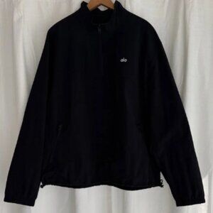 ALO Black 1/4 Zip-Up Jacket
